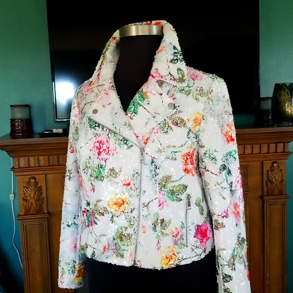 INC Sequin jacket - Picture 2 of 8